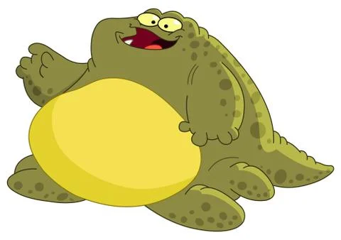 Fat monster Stock Illustration