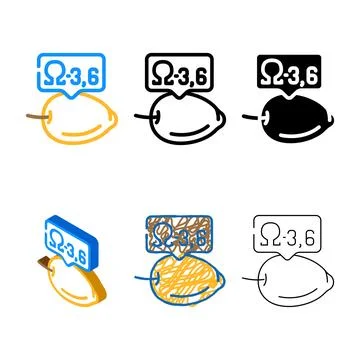 Fat olive color icon vector variants Stock Illustration