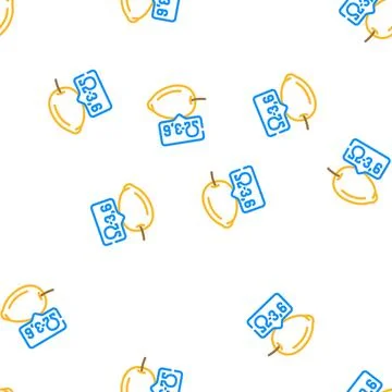 Fat olive vector seamless pattern Stock Illustration