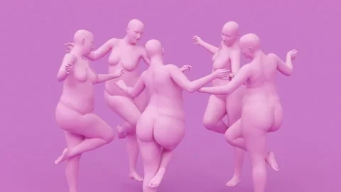 Fat overweight big size thick nude woman, unhealthy diet, lose weight problem. Stock Footage 185182487