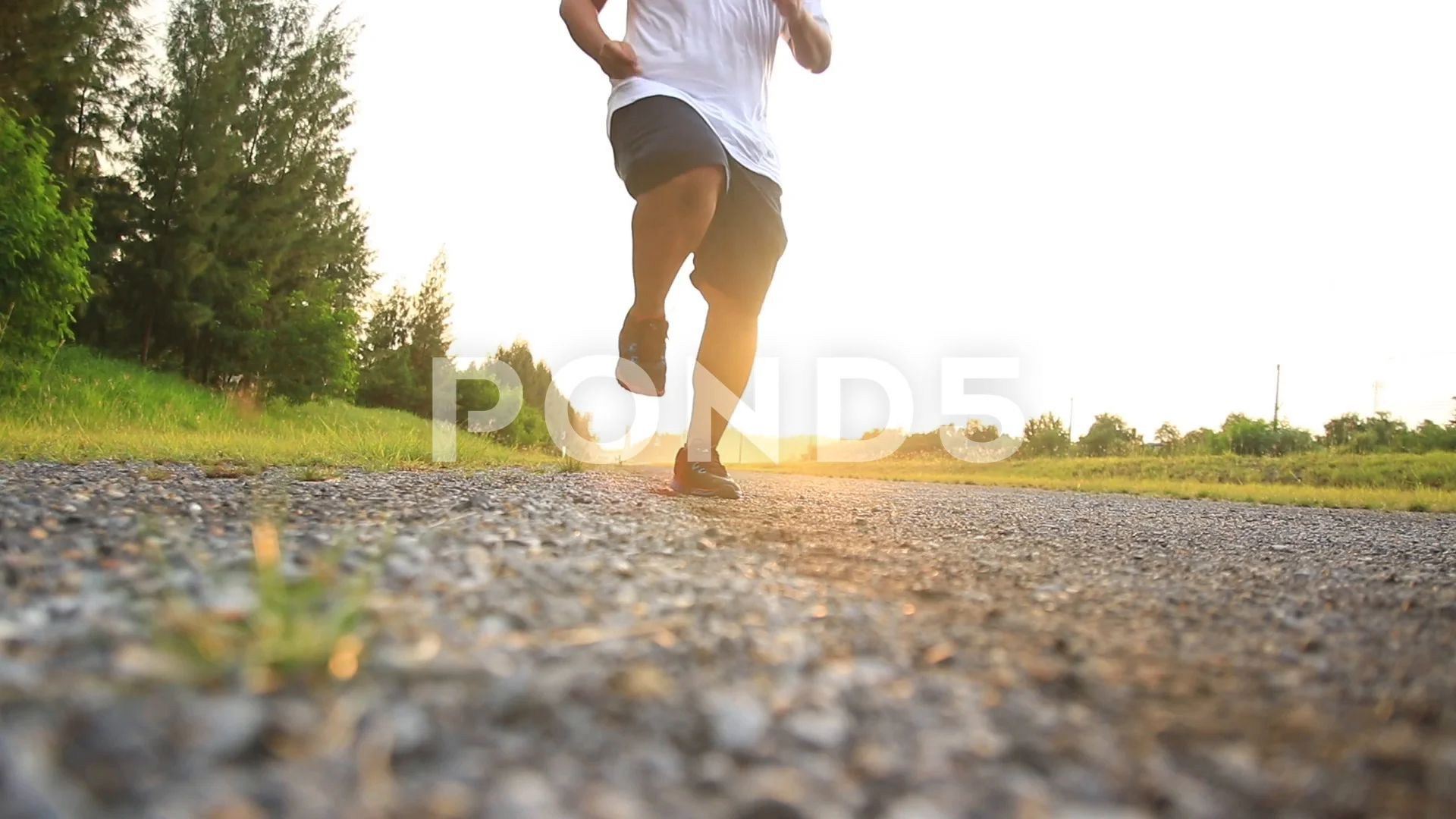 Fat people jogging