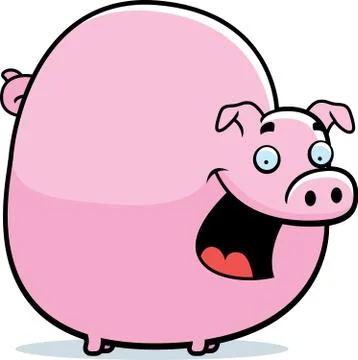 Fat Pig Stock Illustration