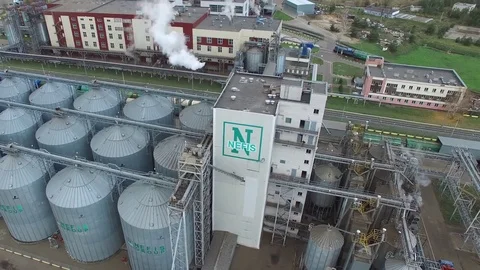 Fat plant. Factory for processing fat and oil. Stock Footage 104167073