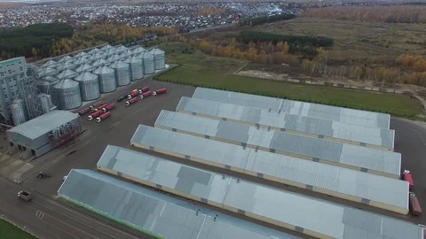 Fat plant. Factory for processing fat and oil. Stock Footage 104167109