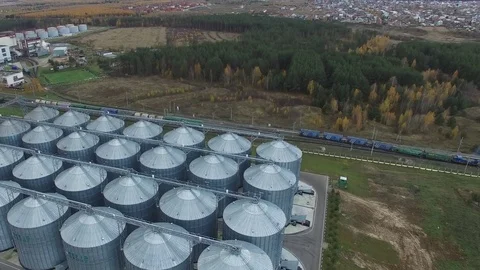 Fat plant. Factory for processing fat and oil. Stock Footage 104167133