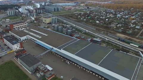 Fat plant. Factory for processing fat and oil. Stock Footage 104167177
