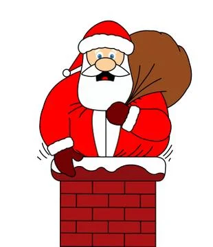 Fat Santa Stock Illustration