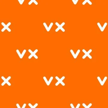 Fat tick and cross pattern seamless Illustrazione stock