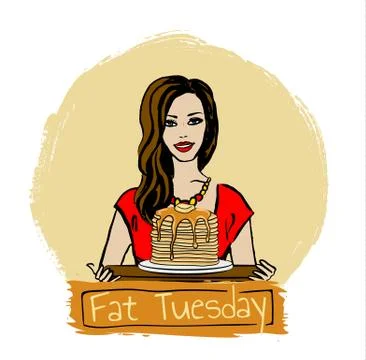Fat Tuesday Stock Illustration