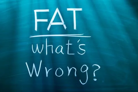 Fat, what is wrong? Fotos Stock