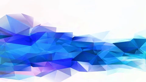 Fatal 3d polygon geometric figure with crumpled cardboard like texture and Stock Footage 128351964