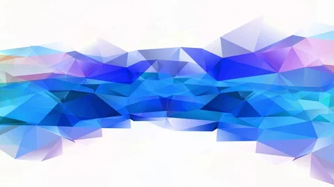 Fatal 3d polygon geometric figure with crumpled cardboard like texture and Stock-Footage 128351983