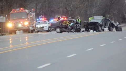 Fatal collision Stock Footage 101303054