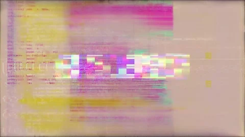 FATAL ERROR Cyber Glitch Backgrounds Hacking Effect And Data Distortion Stock Footage 328193377