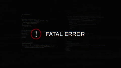 Fatal Error - Glitch Loop Animation. Video stock 249836791