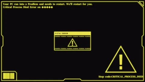 FATAL ERROR Transitions. 1080p - 30 fps - Alpha Channel (2) Stock Footage 256085540