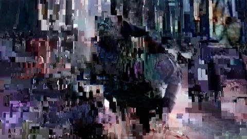 Fatal error in video transmission process, system failure, low TV signal Vídeos de archivo 72147159