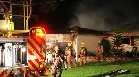 Fatal House Fire CFR#4 Video stock 936485