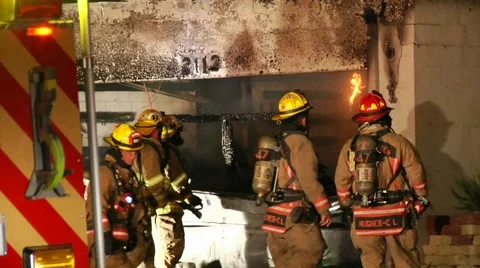 Fatal House Fire CFR#5 Stock Footage 936469