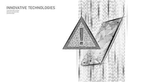 Fatal mobile smartphone system crash. Software error bug data lost. Phone Ilustración de archivo