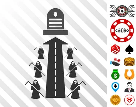 Fatal Road Icon with Bonus Stock Illustration