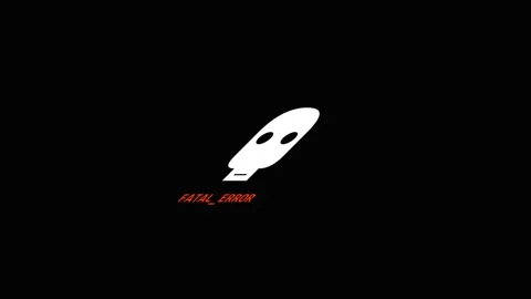 Fatal system error concept featuring a flashing digital usb flash drive icon Stock Footage 346190571