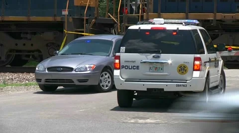 Fatal train vs pedestrian #2 Stock Footage 931651