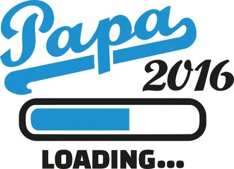 Father 2016 Loading bar german Stock Illustration