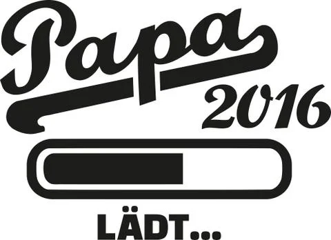 Father 2016 Loading german Illustrazione stock