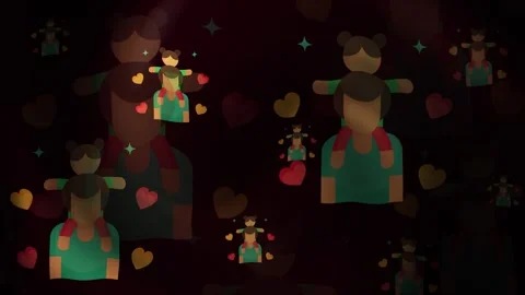 Father And Daughter Background Loop Stock Footage 308961827