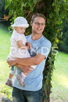 Father and daughter Stock Photos