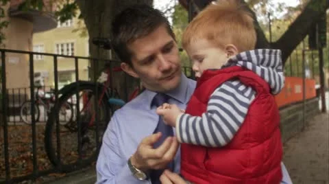 Father and son Stock Footage 11285989