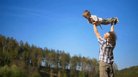 Father and son Stock Footage 38845163