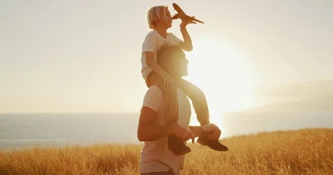 Father and son goals Stock Footage 101398690