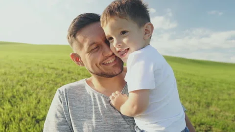 Father And Son Having Good Time Together Stock Footage 128983377