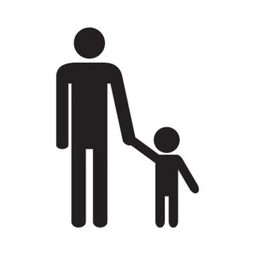 Father and son. Stock Illustration