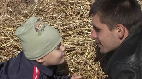 Father and son outing Stock Footage 949024