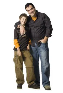 Father and son 库存照片