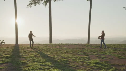 Father And Son Play Catch Stock Footage 208786315