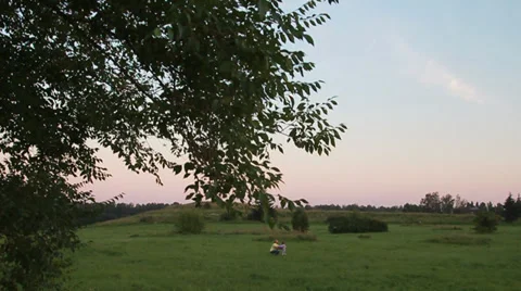Father and son playing Stock Footage 28494009