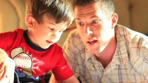 Father and son spending time together Stock Footage 777768