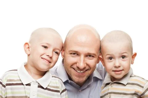 Father and sons Stock Photos