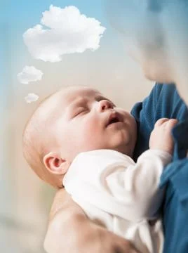 Father with baby Stock Photos