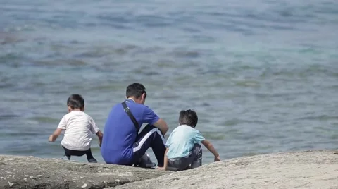 The father with children. Stock Footage 62063744