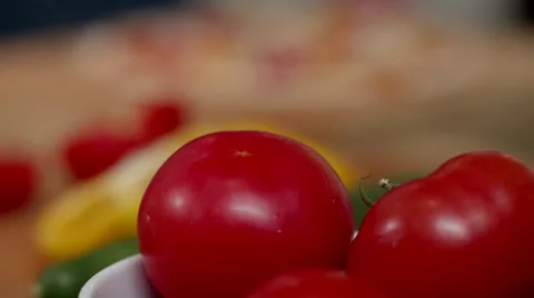 Father with children preparing pizza at kitchen. Stock Footage 64106931