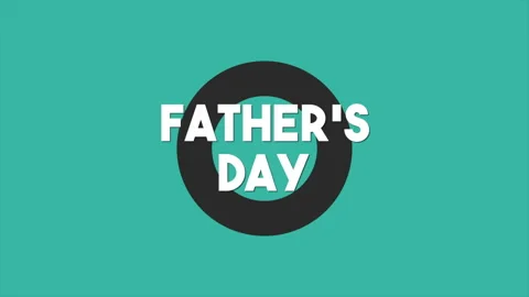 Father Day with black circle 動画素材 165181813
