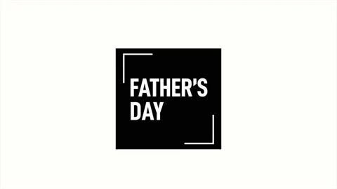 Father Day on black shape with white texture Stock Footage 196849508