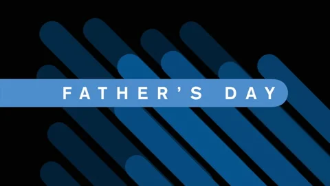 Father Day with blue stripes pattern Stock Footage 168083006