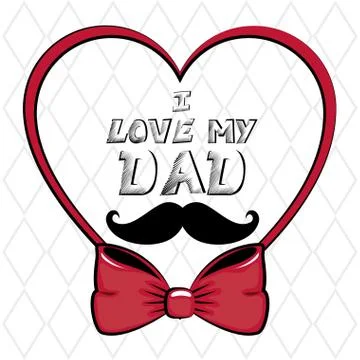 Father day card Illustrazione stock
