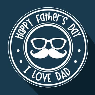 Father day card Illustrazione stock